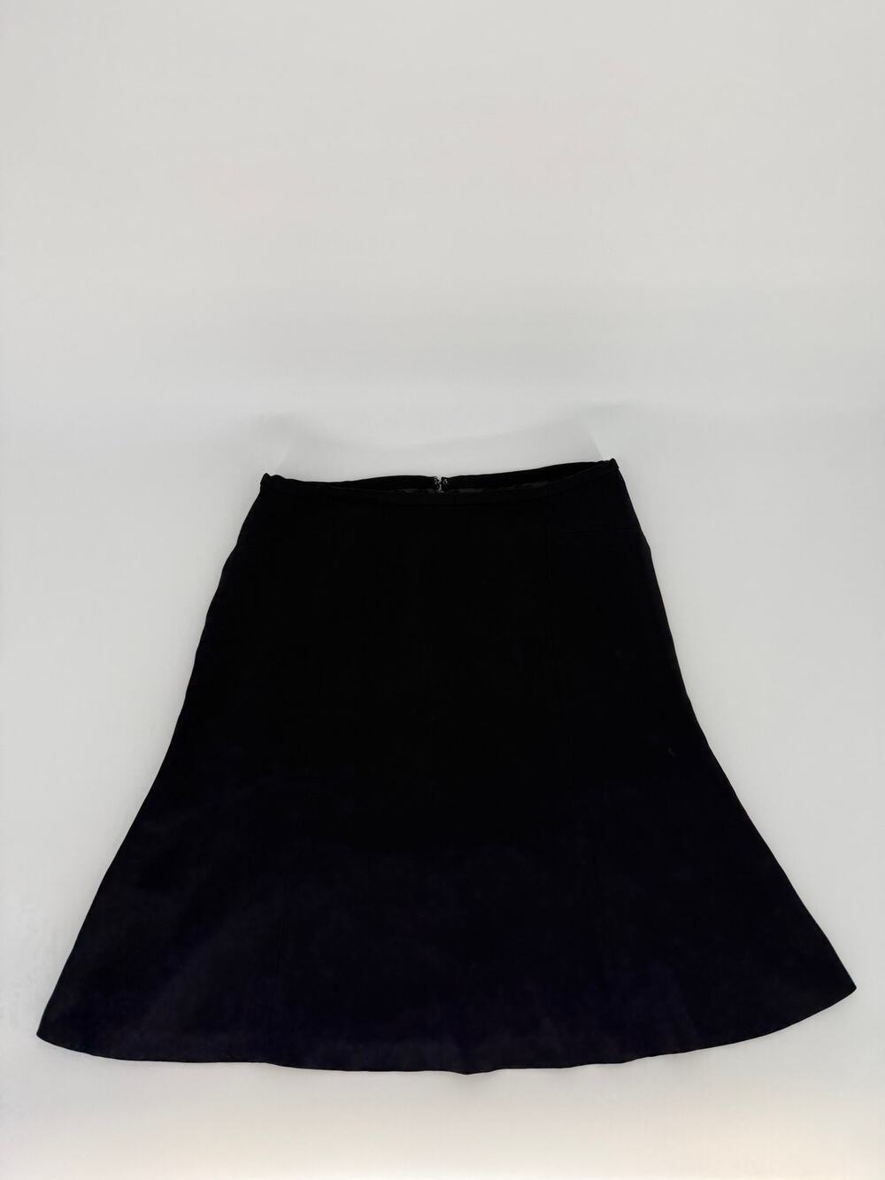 Petite Sophisticate Black A-Line Skirt Womens 4P Knee Length Career Lined
